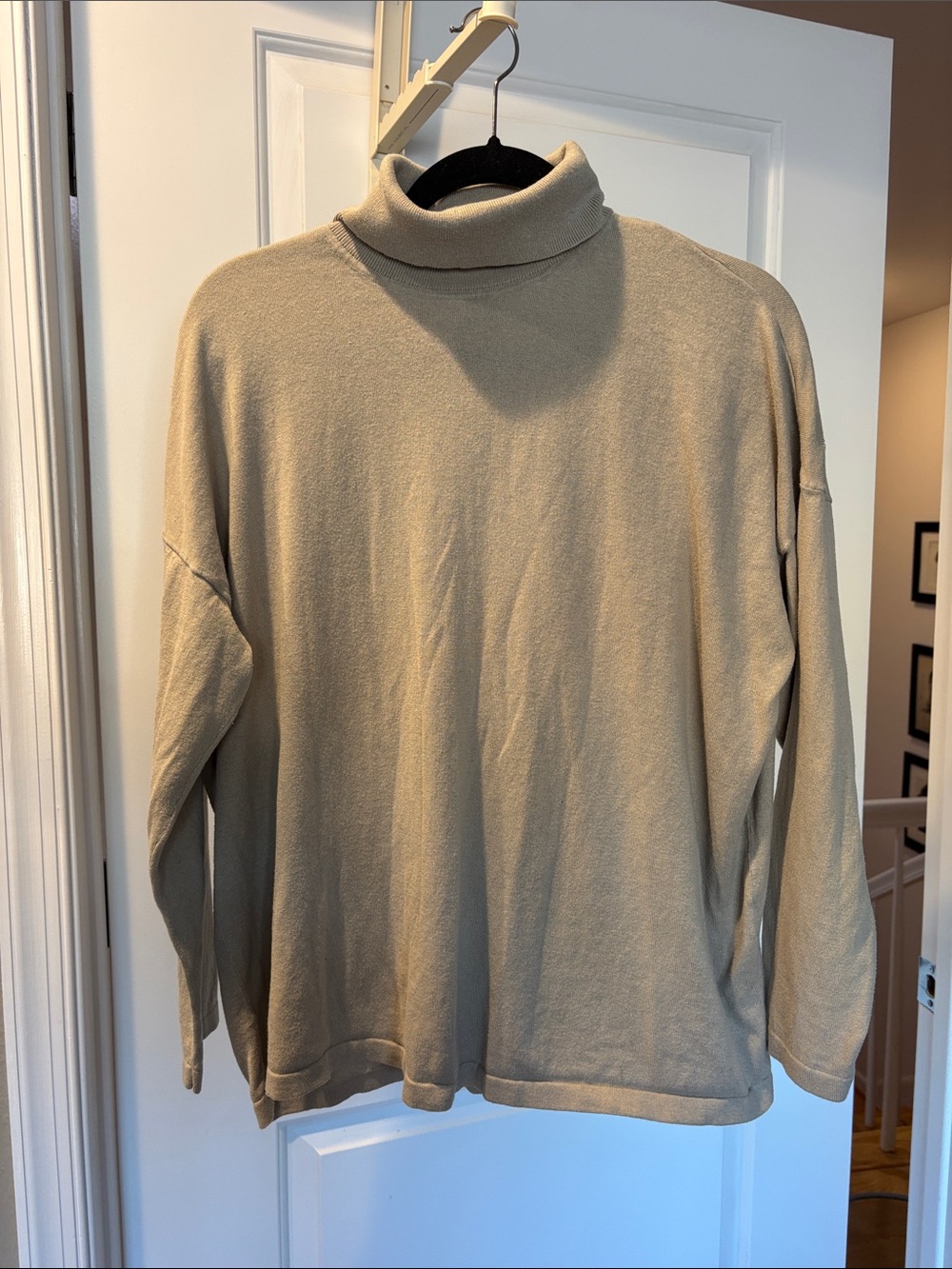 J. Jill womens Turtleneck Sweater in Light Beige